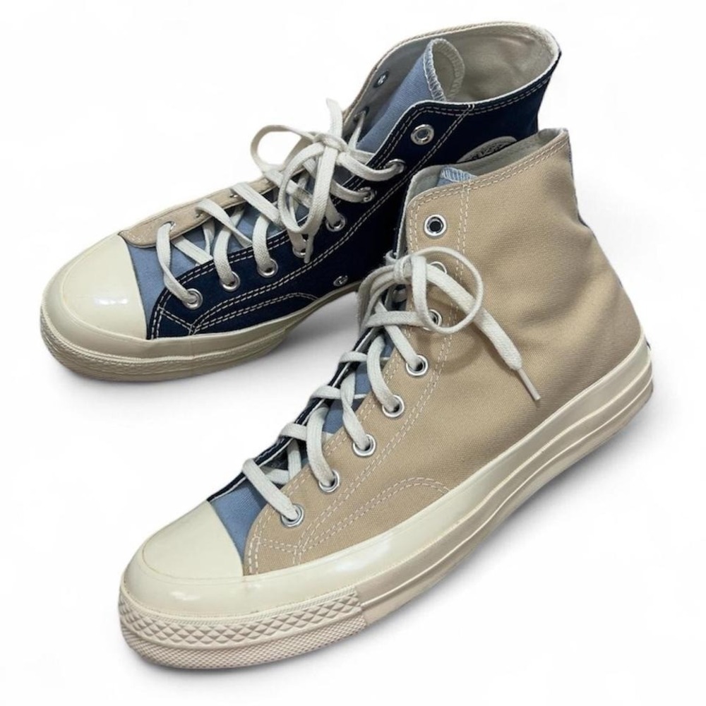 Converse Chuck 70 Hi‎ Tri-Panel Navy Oat Milk Ocean Unisex M 9/W 11 A05659C 4-15